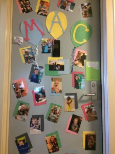 Mac's apartment door at Christopher's Haven