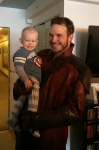 A superhero with Star Lord